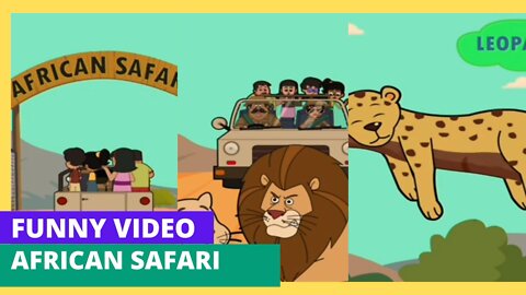 African safari tour animation video.🐘 kids animation funny videos #animiton