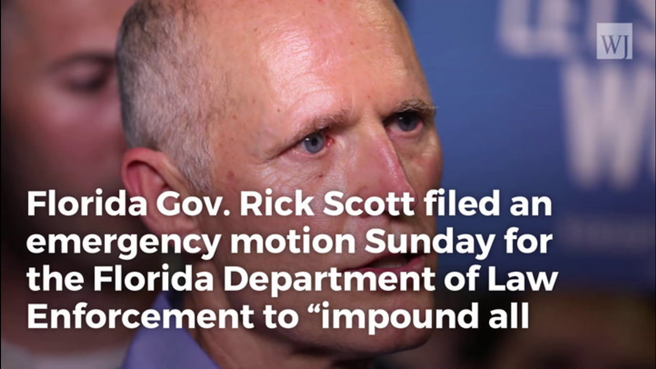 Amid FL Vote Controversy, Gov. Rick Scott Calls for Police To Intervene in Broward County