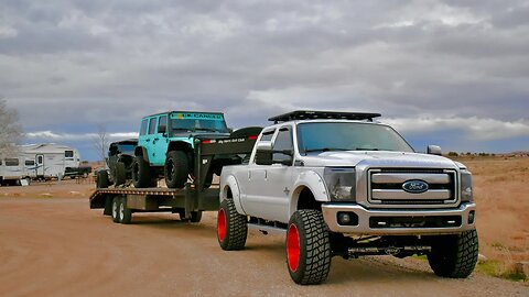 First Trip to Moab! Go Pro Hero MAX 360 Footage (2019 X3 XRS) (Jeep Wrangler)(6.7 Powerstroke 24x14)