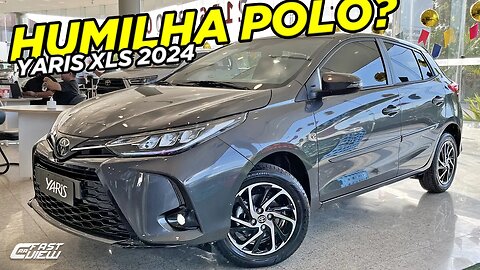 NOVO TOYOTA YARIS XLS HATCH 2024 ÚNICO COM TETO SOLAR, PREÇO DE HB20 E +CARO QUE POLO E CITY É BOM?