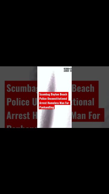 Scumbag Officer GasPard Daytona Beach Police conducts Unconstitutional Arrest #shorts @The Day After