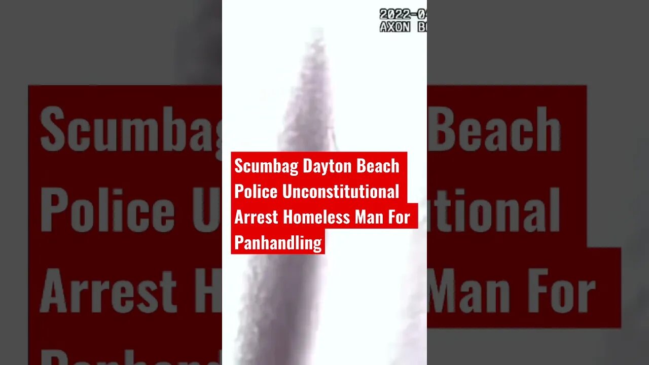 Scumbag Officer GasPard Daytona Beach Police conducts Unconstitutional Arrest #shorts @The Day After