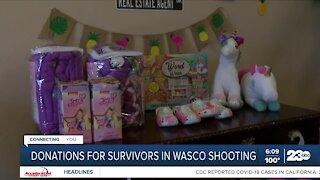 Donations for survivors in Wasco shooting