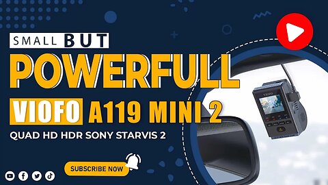 Viofo A119 MINI 2 Dash Cam | With 2K Sony Starvis 2 | Full Tour