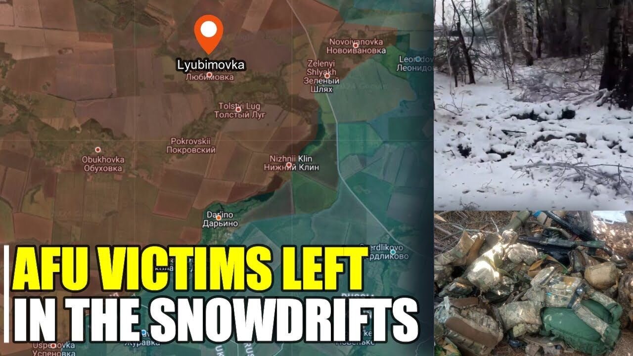 Ukrainian dead left in the snowdrifts of Lyubimovka in Kursk