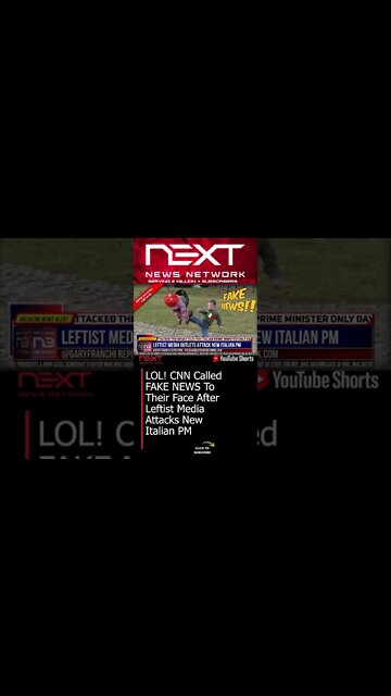 LOL! CNN Called FAKE NEWS To Their Face After Leftist Media Attacks New Italian PM #shorts