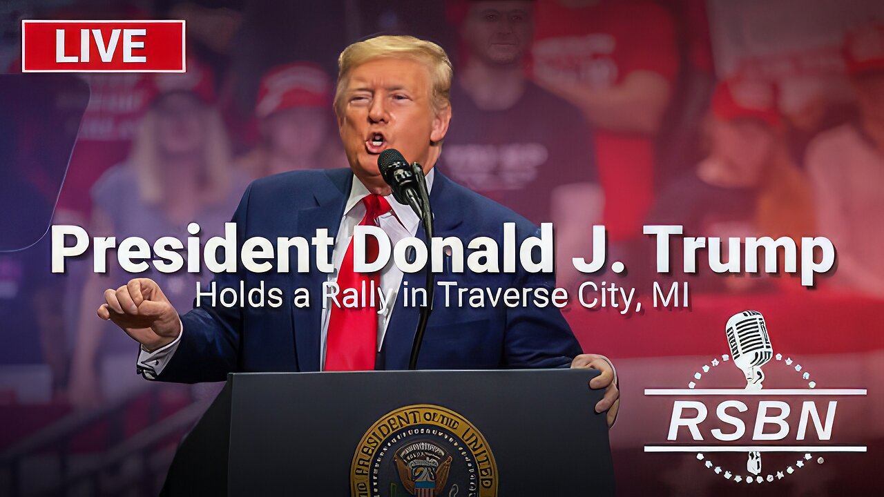 LIVE: President Trump Holds a Rally in Traverse City, MI - 10/25/24