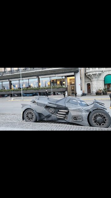 Batmobile is in town #batman #batmobile #teamgalag #sweden #stockholm #snowtour #grandhotell