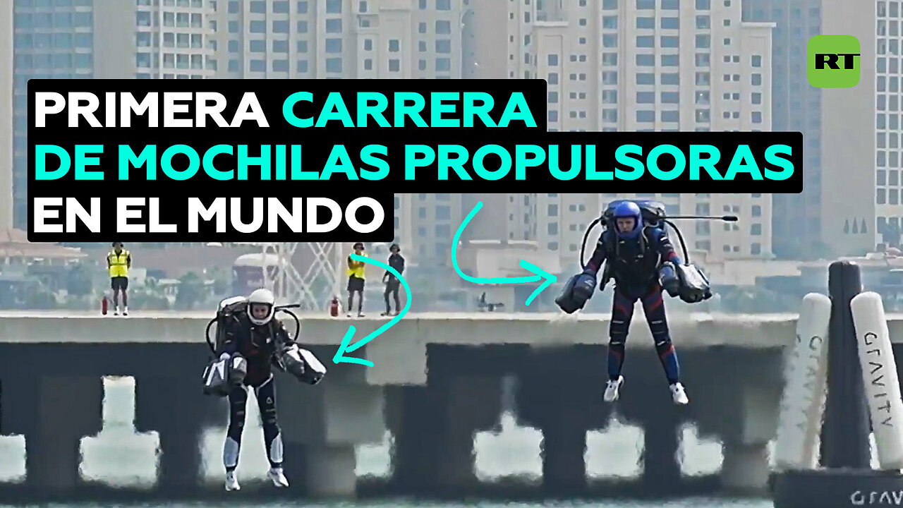 Volar como ‘Iron Man’: Dubái organiza la primera carrera de mochilas propulsoras en el mundo