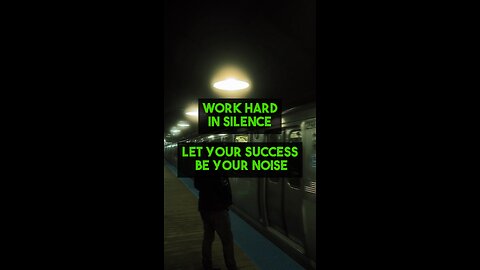 Motivational Quote - Work hard in silence, let your success be your noise.