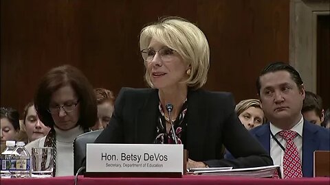 Rubio Questions Secretary DeVos at an Appropriations Subcommittee Hearing