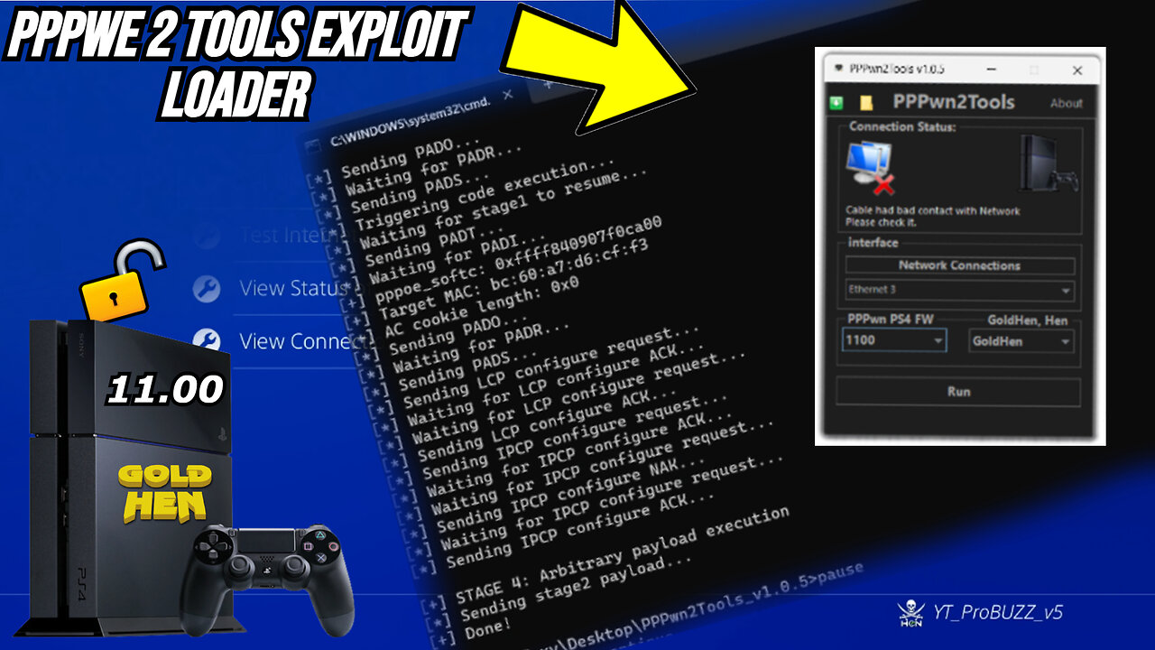 PS4 Jailbreak Firmware 11.00 PPPwe 2 Tools v1.0.5 Exploit Loader FREE DOWNLOAD