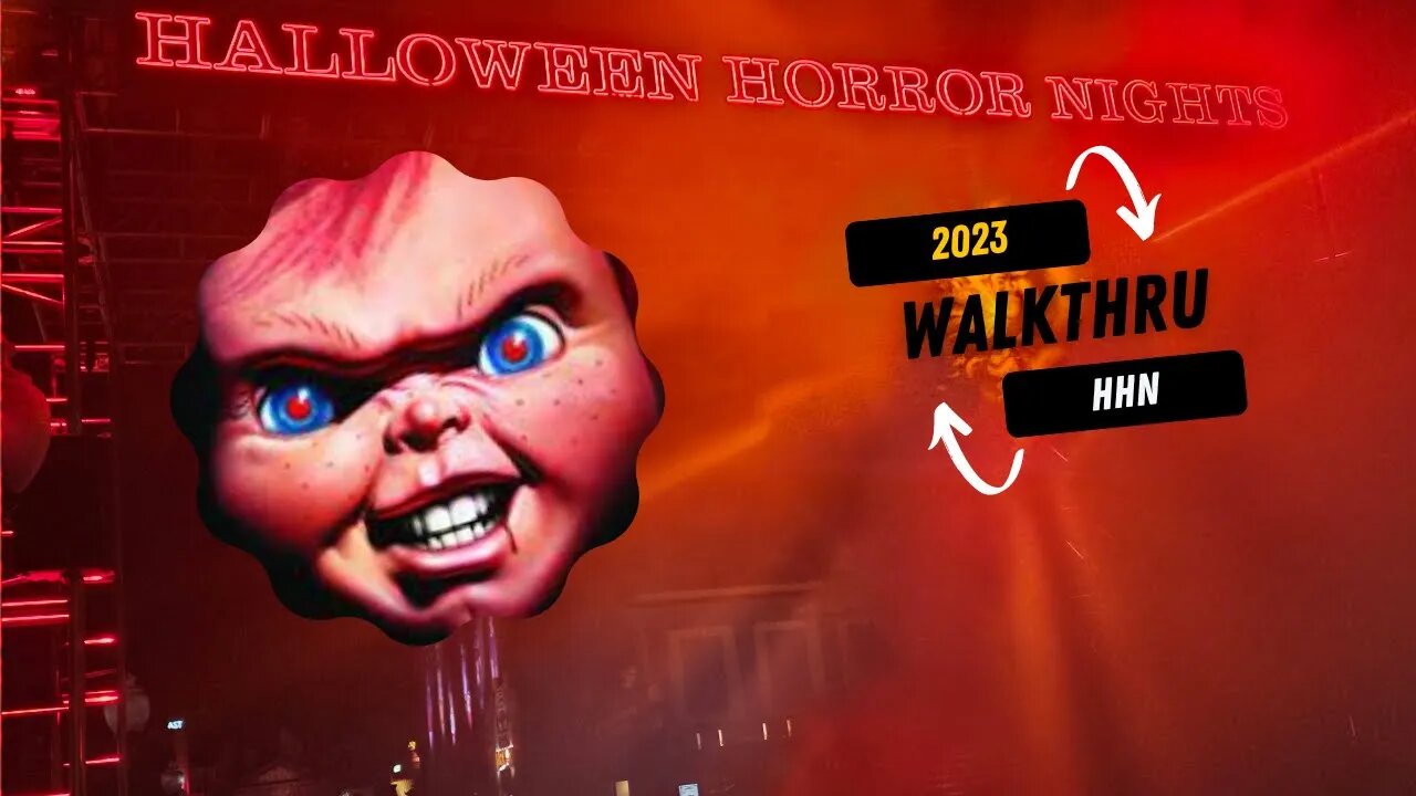 2023 HHN Opening Night Walkthru #HHN #HHN2023 #universalorlando #halloweenhorrornights2023