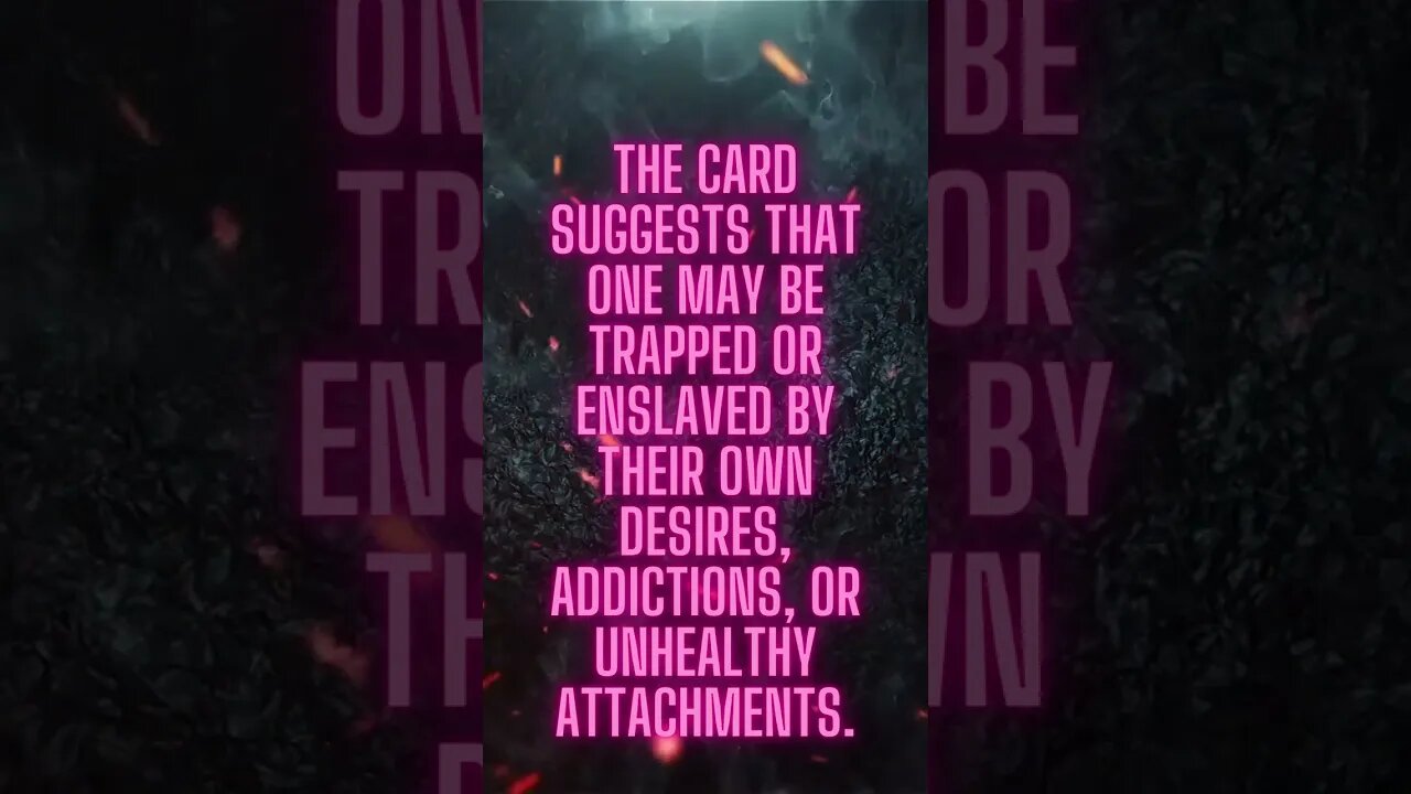 Confronting Desires and Addictions: The Wisdom of the Devil Card
