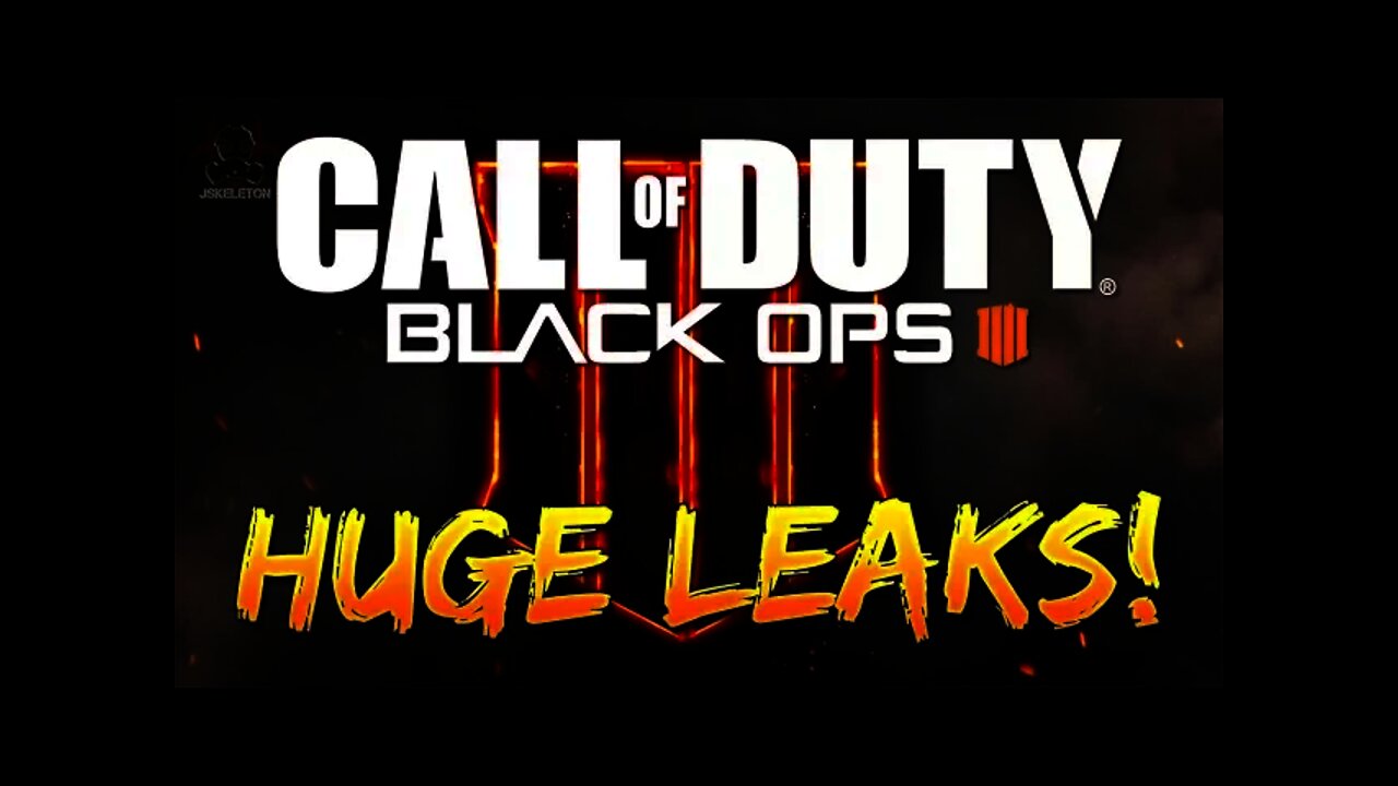 Black Ops 4 HUGE LEAKS!