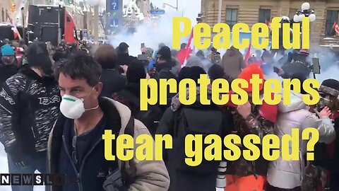 Freedom Convoy 2022 - Peaceful Protesters Tear Gassed | Saturday Morning (Feb 19, 2022)