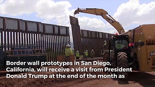 Trump Sending Clear Message About His Priorities with Trip to Visit Border Wall Prototypes