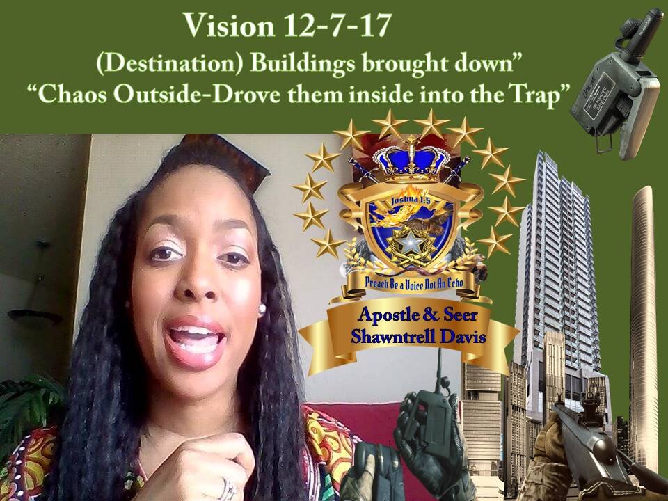 Vision 12-7-17 Detonations Buildings Brought Down, Drawn inside into a TRAP