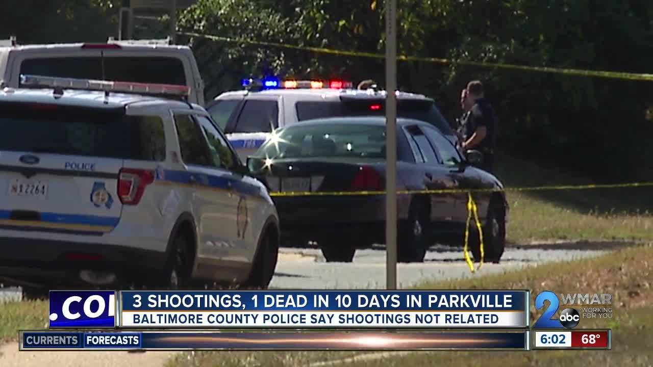Three shootings, one dead in Parkville in just 10 days