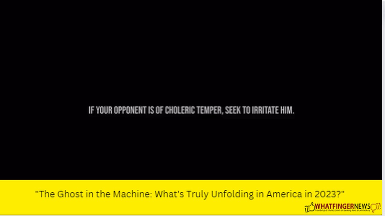 "The Ghost in the Machine: What's Truly Unfolding in America in 2023?"