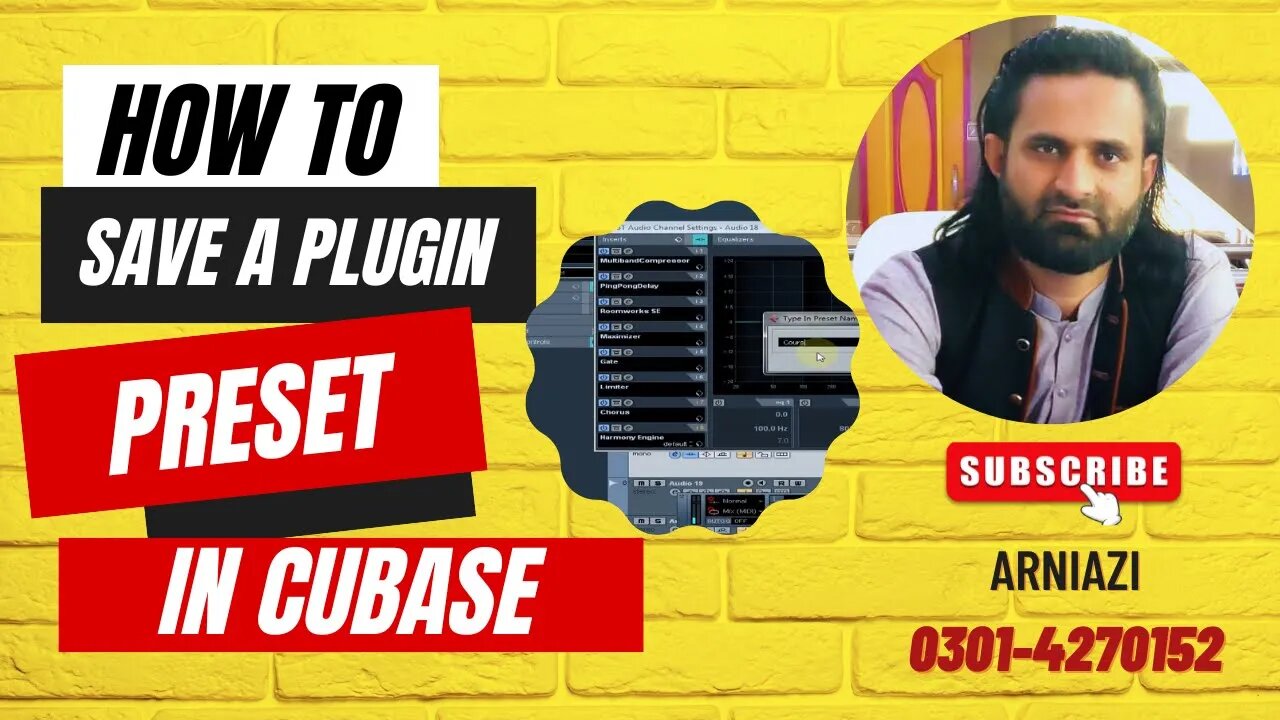 How to Save a Plugin Preset in Cubase Cubase 5 Tutorial With Arniazi