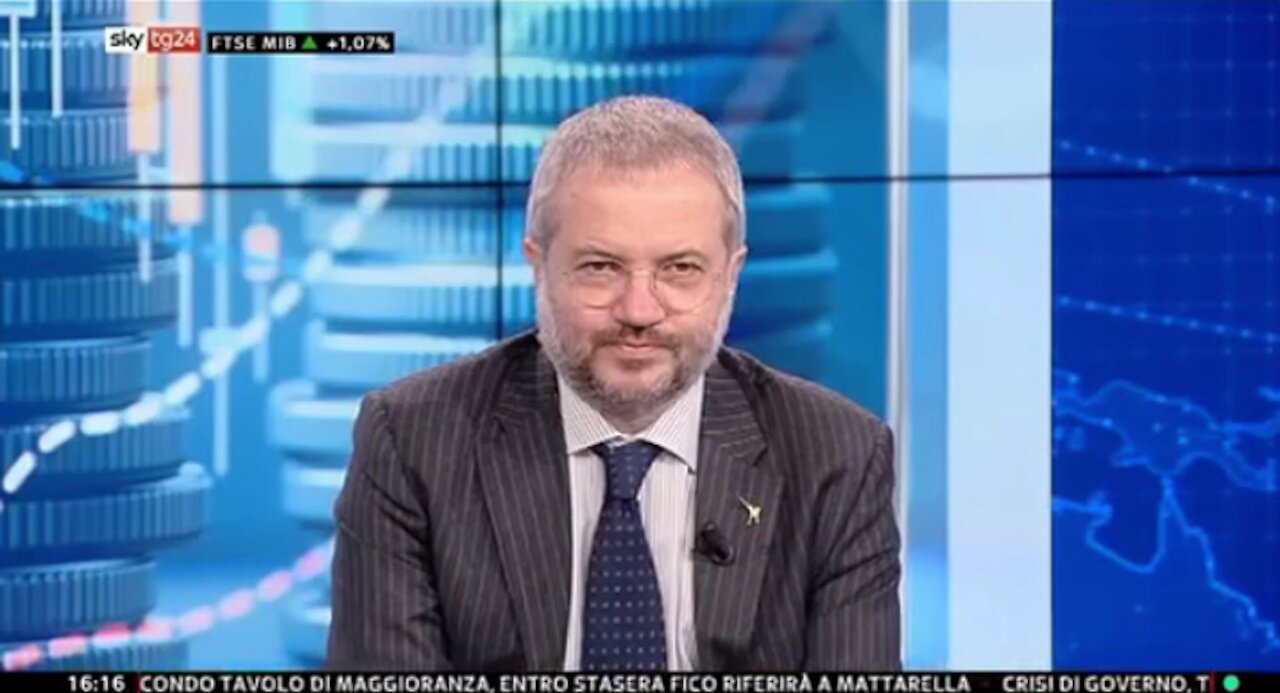 Claudio Borghi Aquilini Gualtieri Nessuno Perderà Posto Di Lavoro - Crisi Di Governo