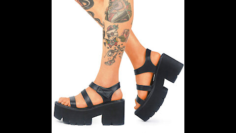 Chunky Gothic Platform Sandal