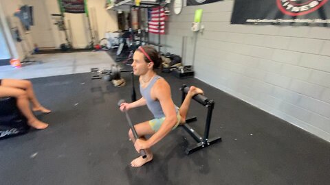 Mace Elevated Pistol & Biceps Drop