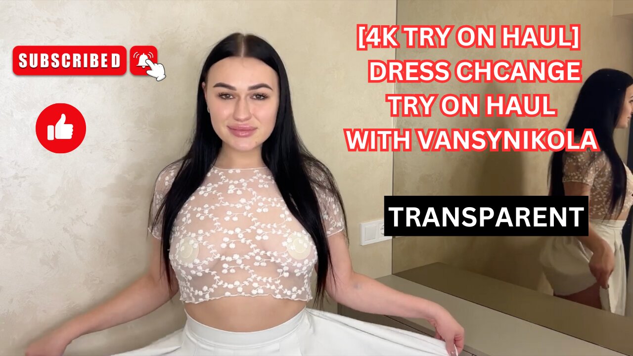 [4K] Transparent Try On Haul | Get Ready With Vansynikola (2024)