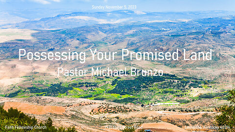 Possessing Your Promised Land