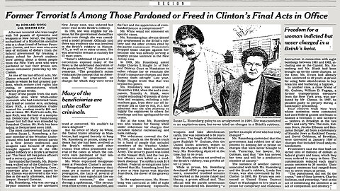 Bill Clinton Pardoned 1983 U.S. Capitol Bombers at the Request of Jerry Nadler in 2001