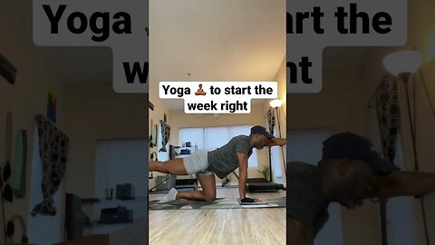 This Power Cardio flow helped with my anxiety of going back to work #yoga