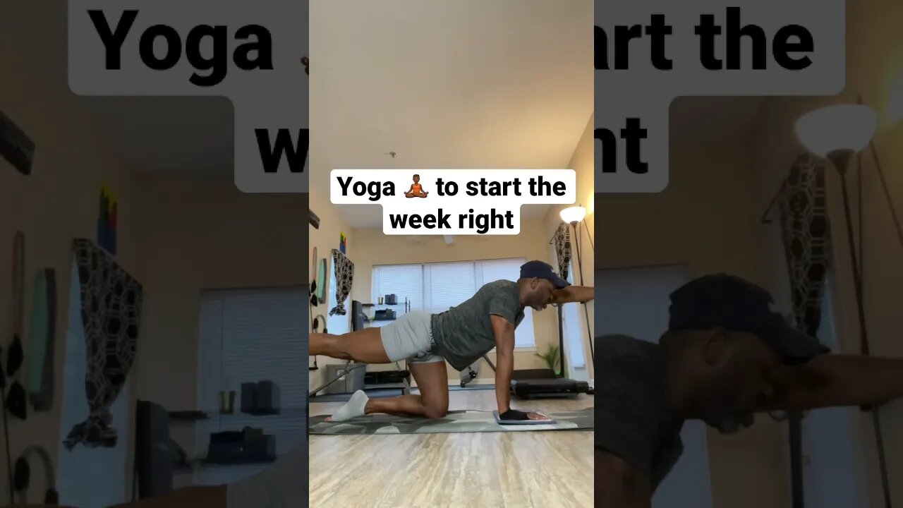 This Power Cardio flow helped with my anxiety of going back to work #yoga