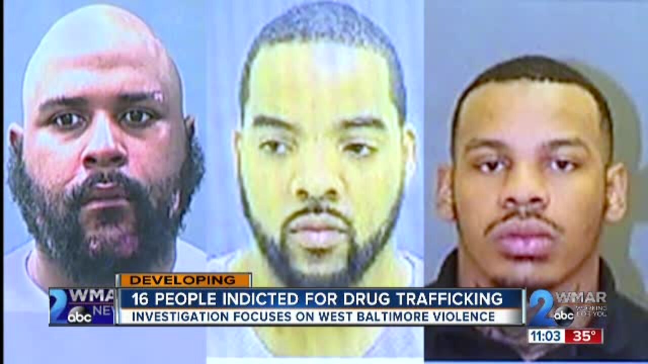 16 people indicted for drug trafficking