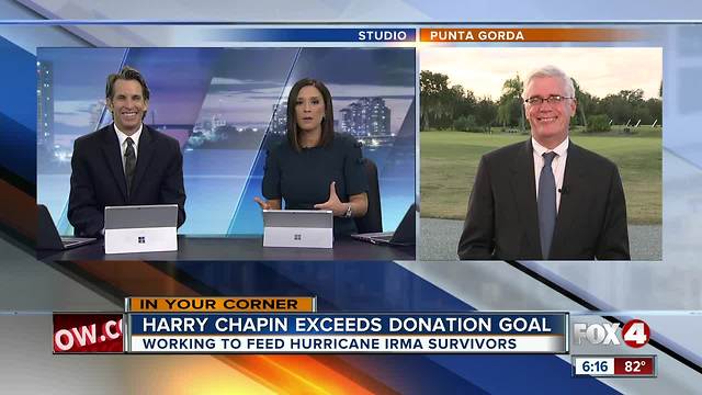 Harry Chapin Exceeds Donation Goal