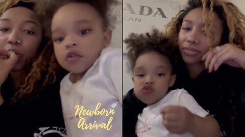 "Bathroom" Zonnique's Daughter Hunter Begins To Talk! 🗣