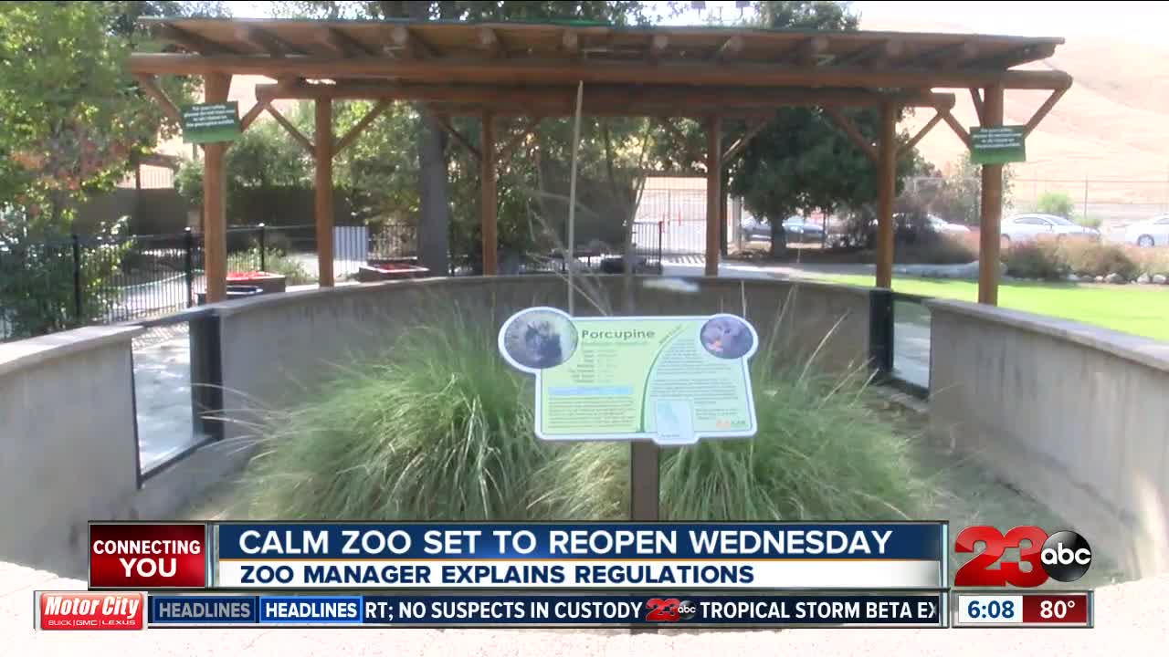 CALM zoo reopens Wednesday