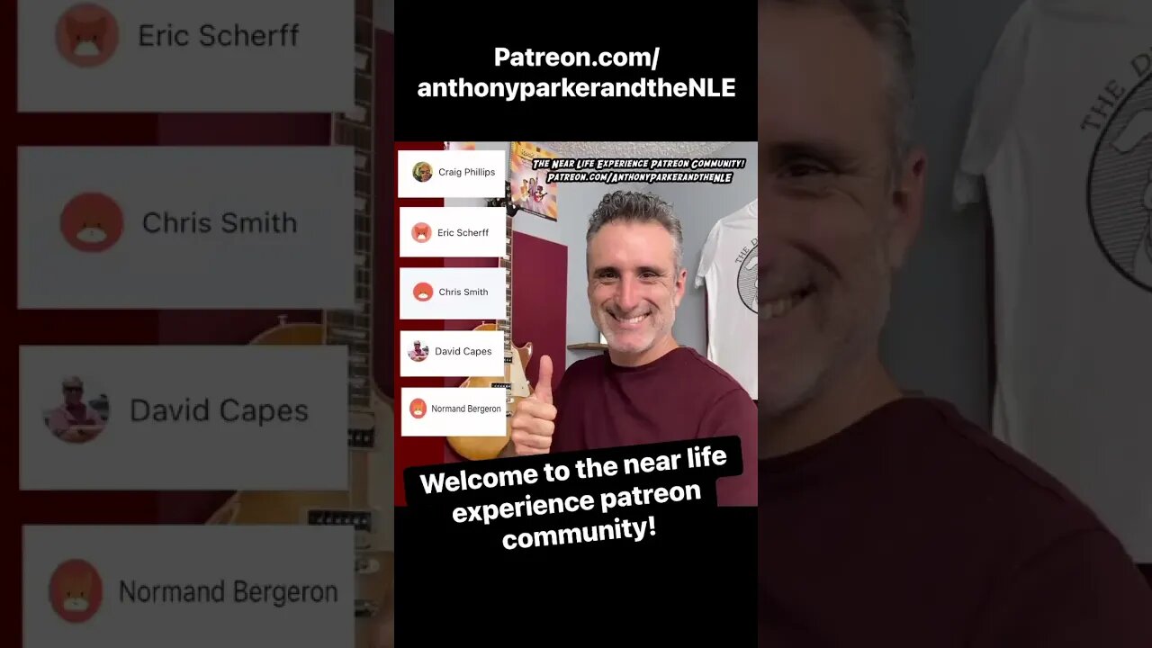 A big shoutout to the newest members of the near life experience patreon community #shorts
