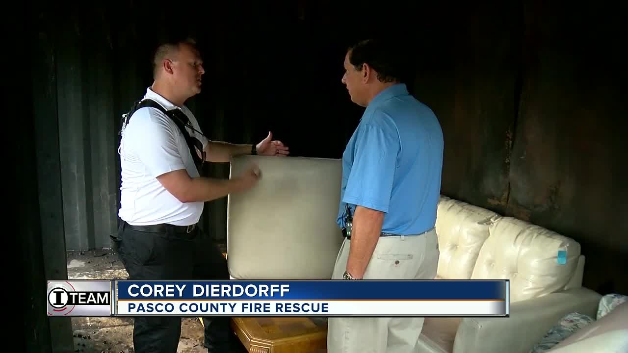 Fires involving newer furniture more dangerous to firefighters, people inside