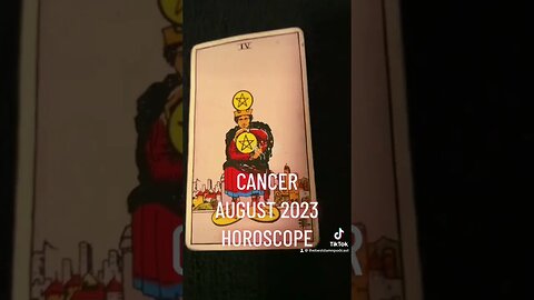 CANCER ♋️ August 2023 Horoscope #cancer #datingadvice #tarot