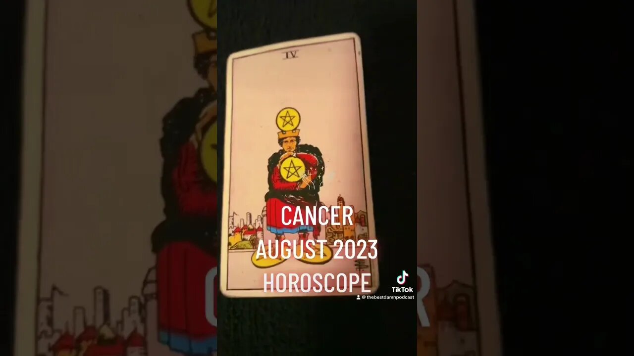 CANCER ♋️ August 2023 Horoscope #cancer #datingadvice #tarot