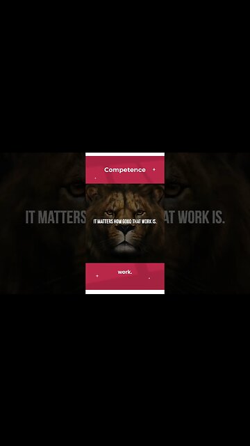 Competence Lion Mentality