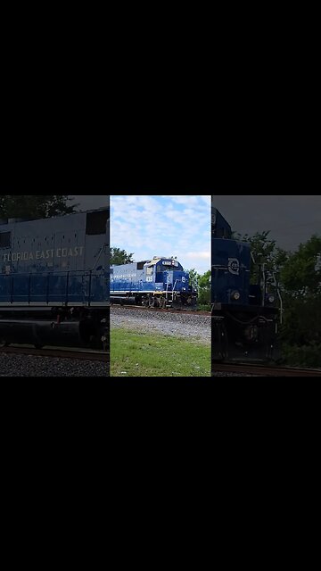 Florida East Coast Railway Local 910 at MP 112 South Daytona Apr. 25 2023 #railfanrob #fec910