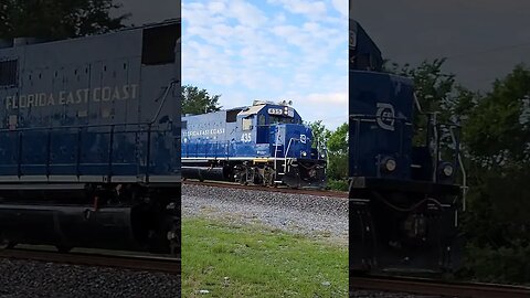 Florida East Coast Railway Local 910 at MP 112 South Daytona Apr. 25 2023 #railfanrob #fec910