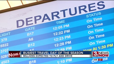 Friday marks peak of holiday travel season