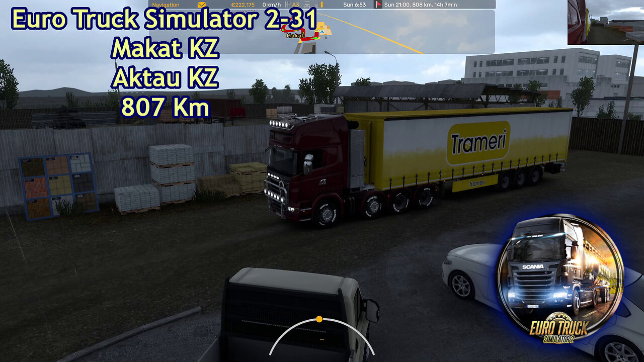 Euro Truck Simulator 2-31, Makat KZ, Aktau KZ, 807 Km