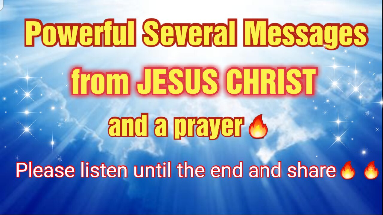 Messages from The LORD to the Body of Christ!! Listen to the end and Share! JESUS is Coming Soon!!