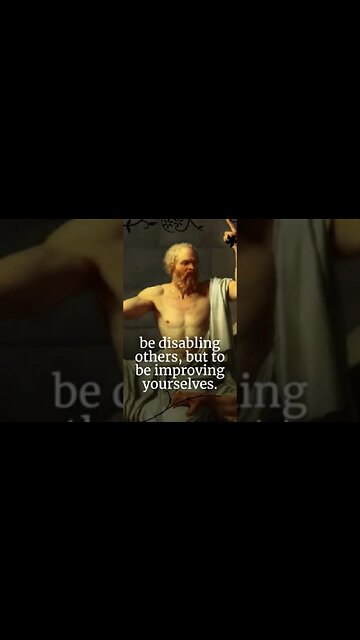 Improve yourself rather than disabling others - (Socrates) Apology, by Plato #shorts