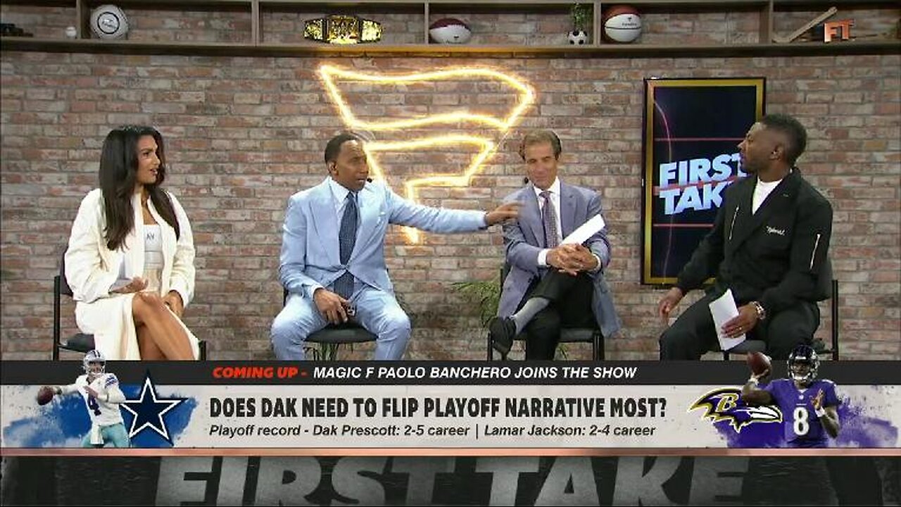 Stephen A. & Ryan Clark GET HEATED over Dak Prescott vs. Lamar Jackson DEBATE