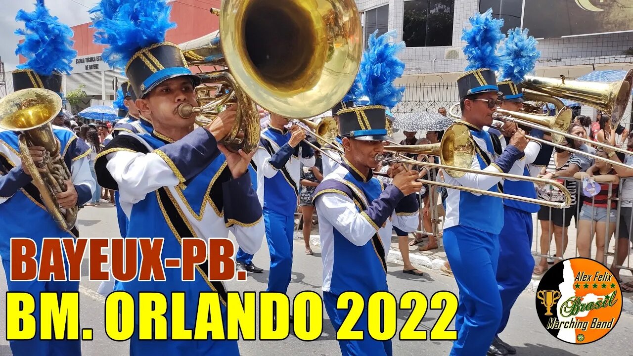 BANDA MARCIAL ORLANDO CAVALCANTI GOMES 2022 NO DESFILE CÍVICO MUNICÍPAL DE BAYEUX-PB. 2022